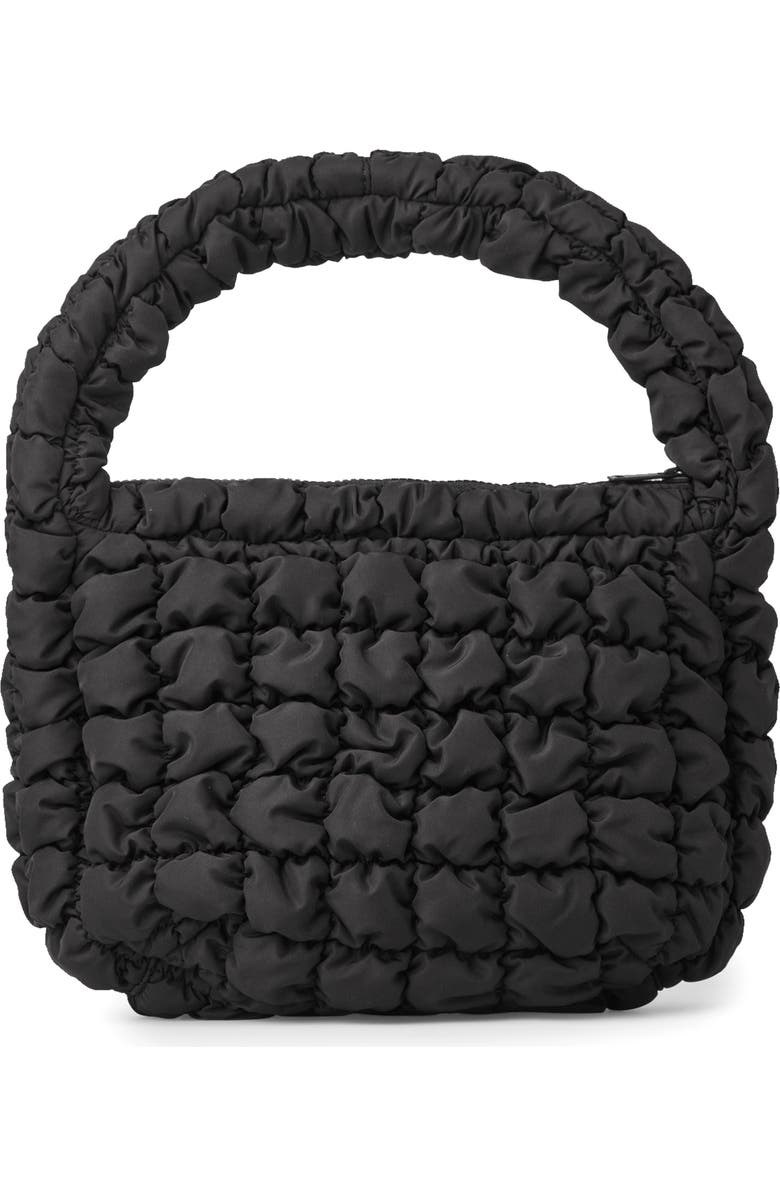 COS Quilted Recycled Polyester Shoulder Bag, Main, color,