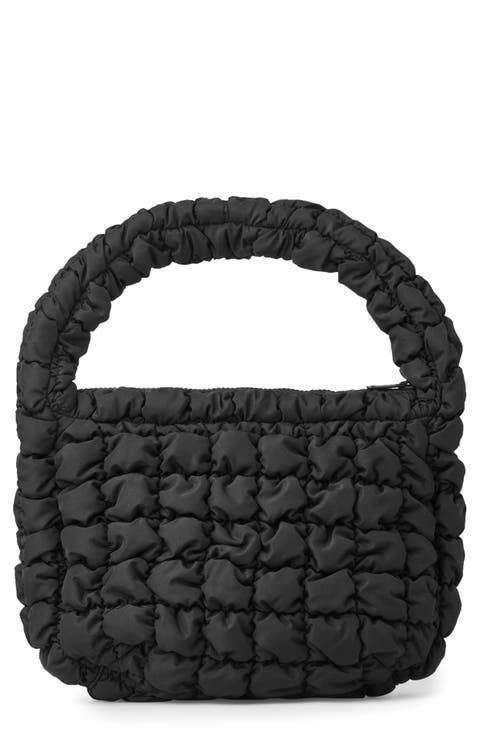 Quilted Recycled Polyester Shoulder Bag