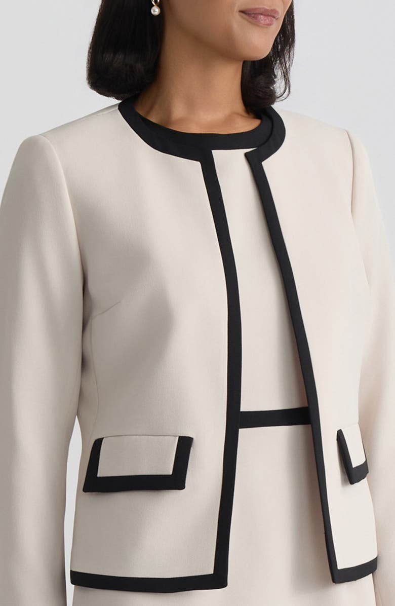 KASPER Stretch Crepe Jacket, Alternate, color,