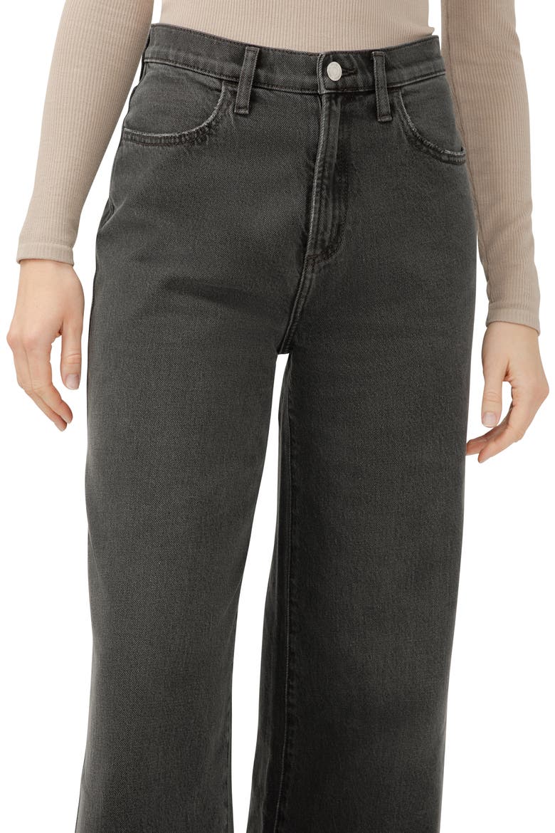 Highly Desirable High Waist Ultra Wide Leg Jeans, Alternate, color, ASH