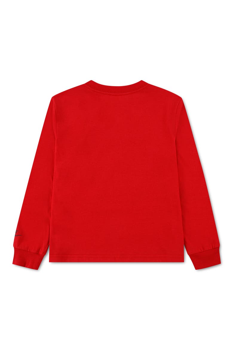 Kids' Boxy Long Sleeve T-Shirt, Alternate, color, UNIVERSITY RED