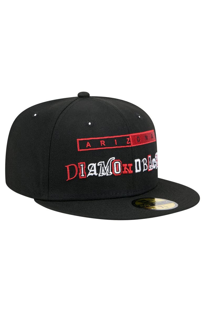 New Era Men's New Era Black Arizona Diamondbacks Ransom 59FIFTY Fitted Hat, Alternate, color, Black