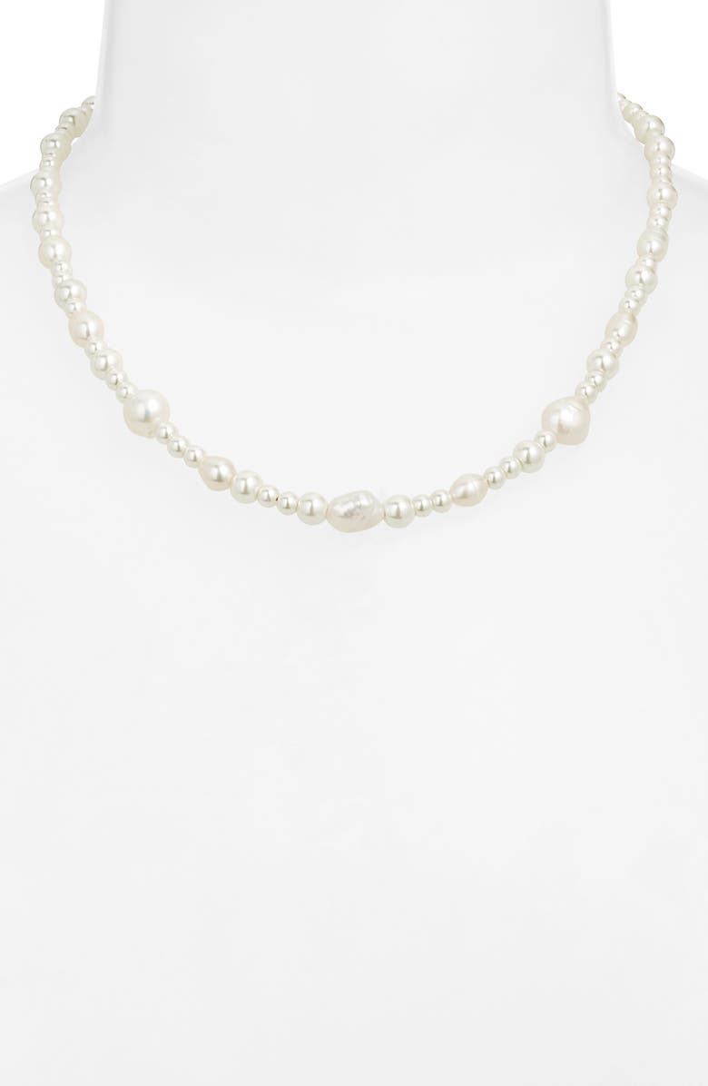 Nordstrom Faux & Freshwater Pearl Necklace, Alternate, color, 