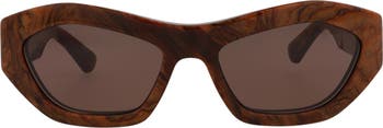 54mm Geometric Sunglasses