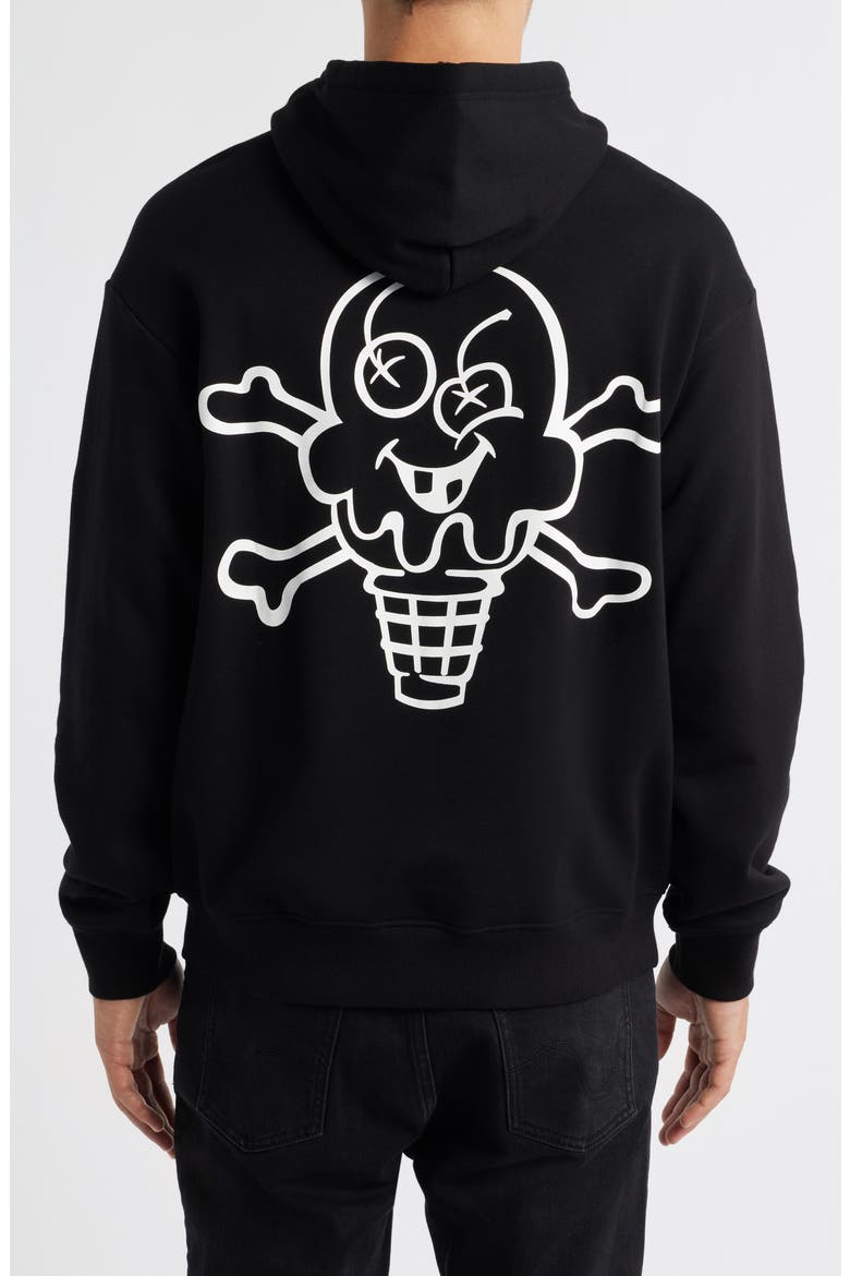 Play Graphic Hoodie, Alternate, color, BLACK
