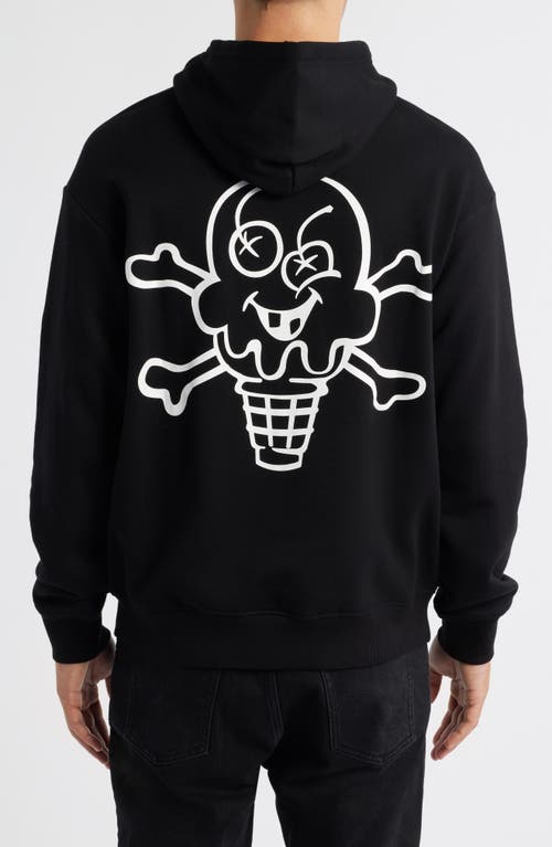 Icecream Play Graphic Hoodie In Black