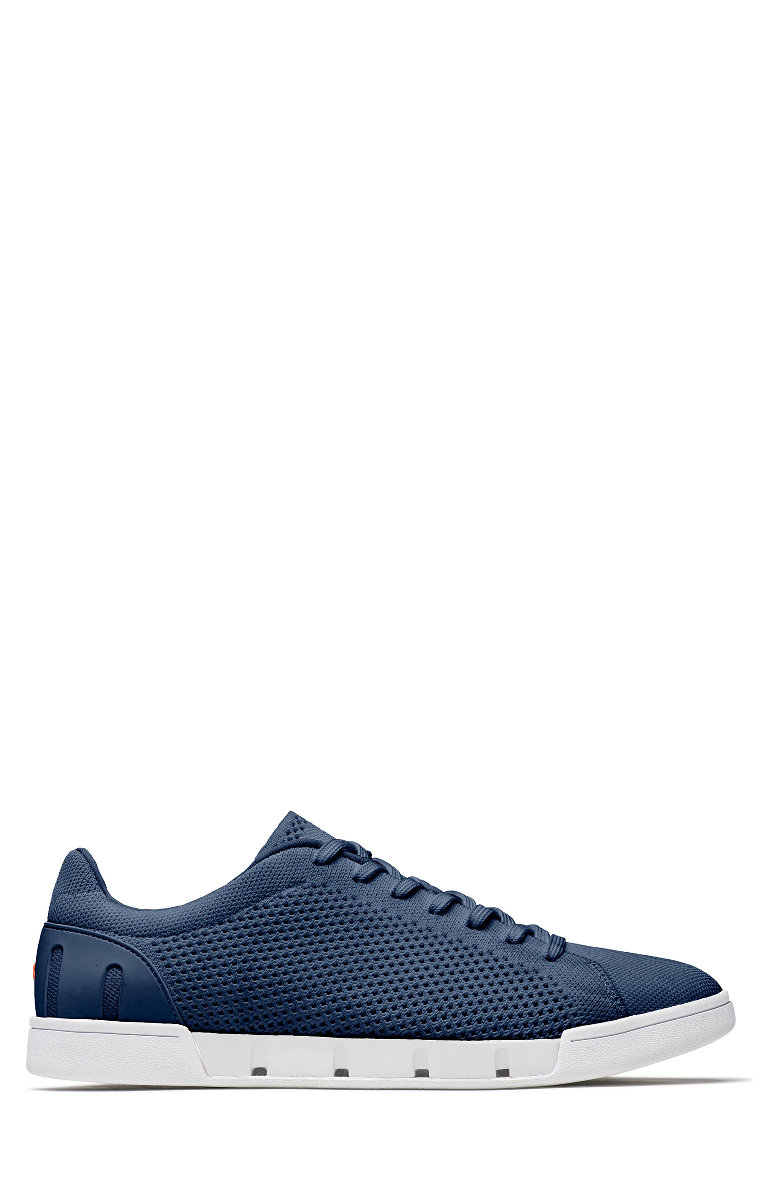 Breeze Tennis Knit Sneaker, Alternate, color, NAVY
