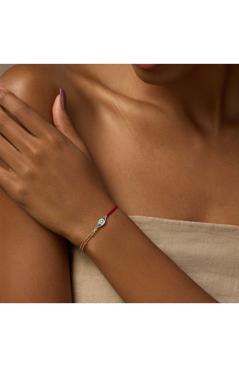 Karma and Luck Positive Outcome - Red String Evil Eye Charm Bracelet, Alternate, color, Red/Gold