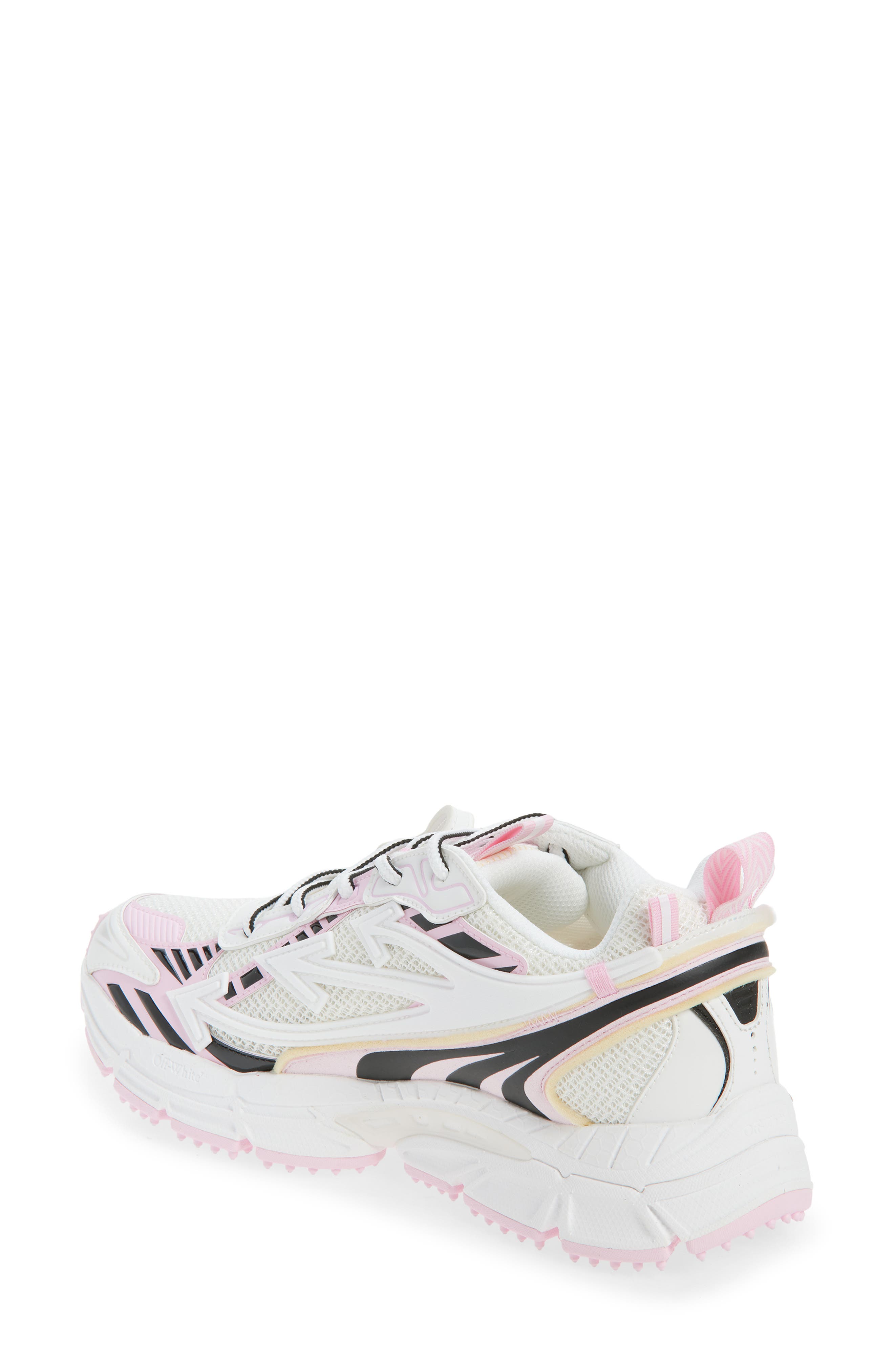 Off-White Be Right Back Sneaker, Alternate, color, White - Soft Pink