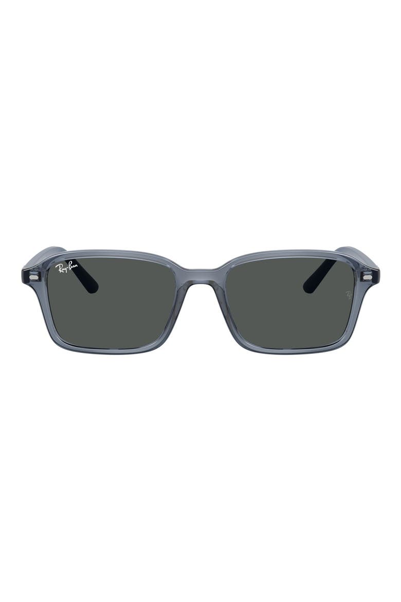 Kids' 50mm Square Sunglasses, Main, color, TRANSPARENT BLUE / DARK GREY