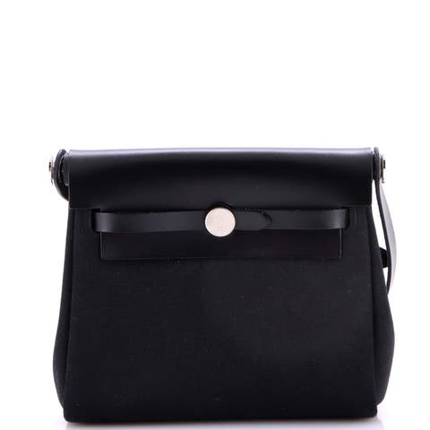 Herbag Zip Toile and Leather 20