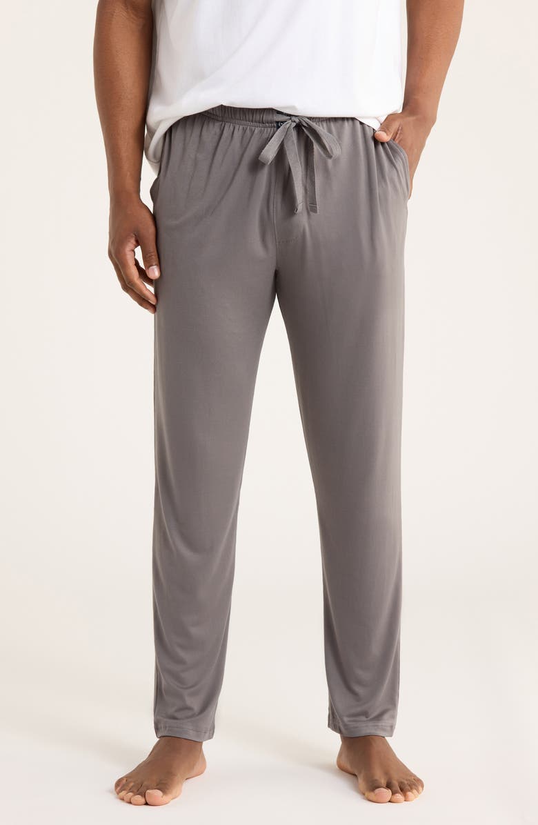 Lucky Brand Tapered Drawstring Pants, Main, color, Smoked Pearl