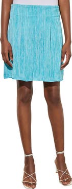Ming Wang Pleat Miniskirt