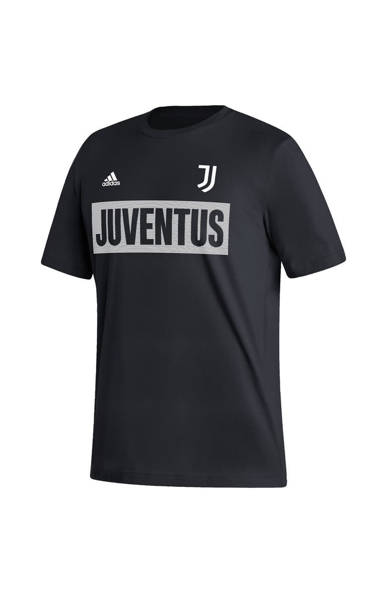 adidas Men's adidas Black Juventus Culture Bar T-Shirt, Alternate, color, 