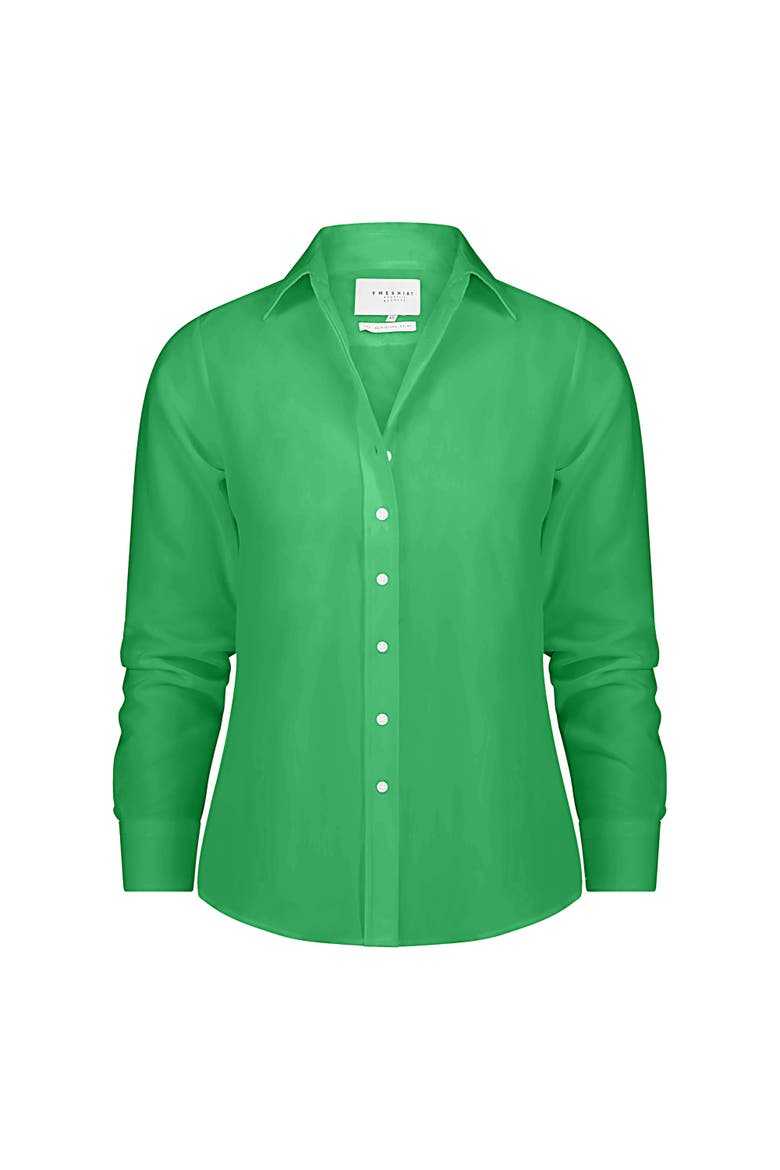 The Boyfriend Shirt, Alternate, color, Kelly Green