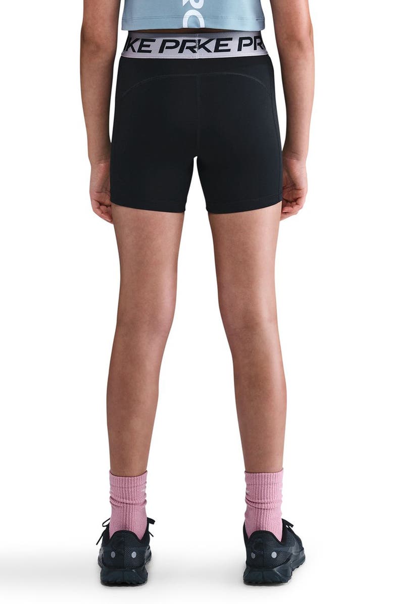 Nike Kids' Pro Shorts, Alternate, color, Black/ Platinum Violet/ White