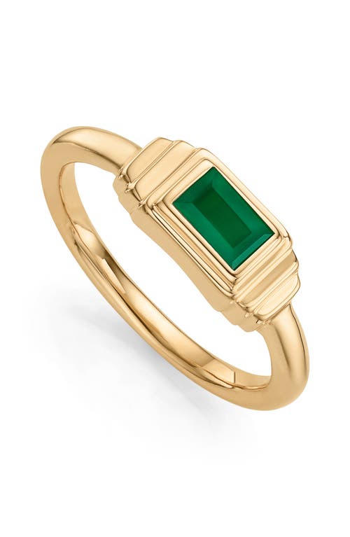 Monica Vinader Baja Deco Semiprecious Stone Ring