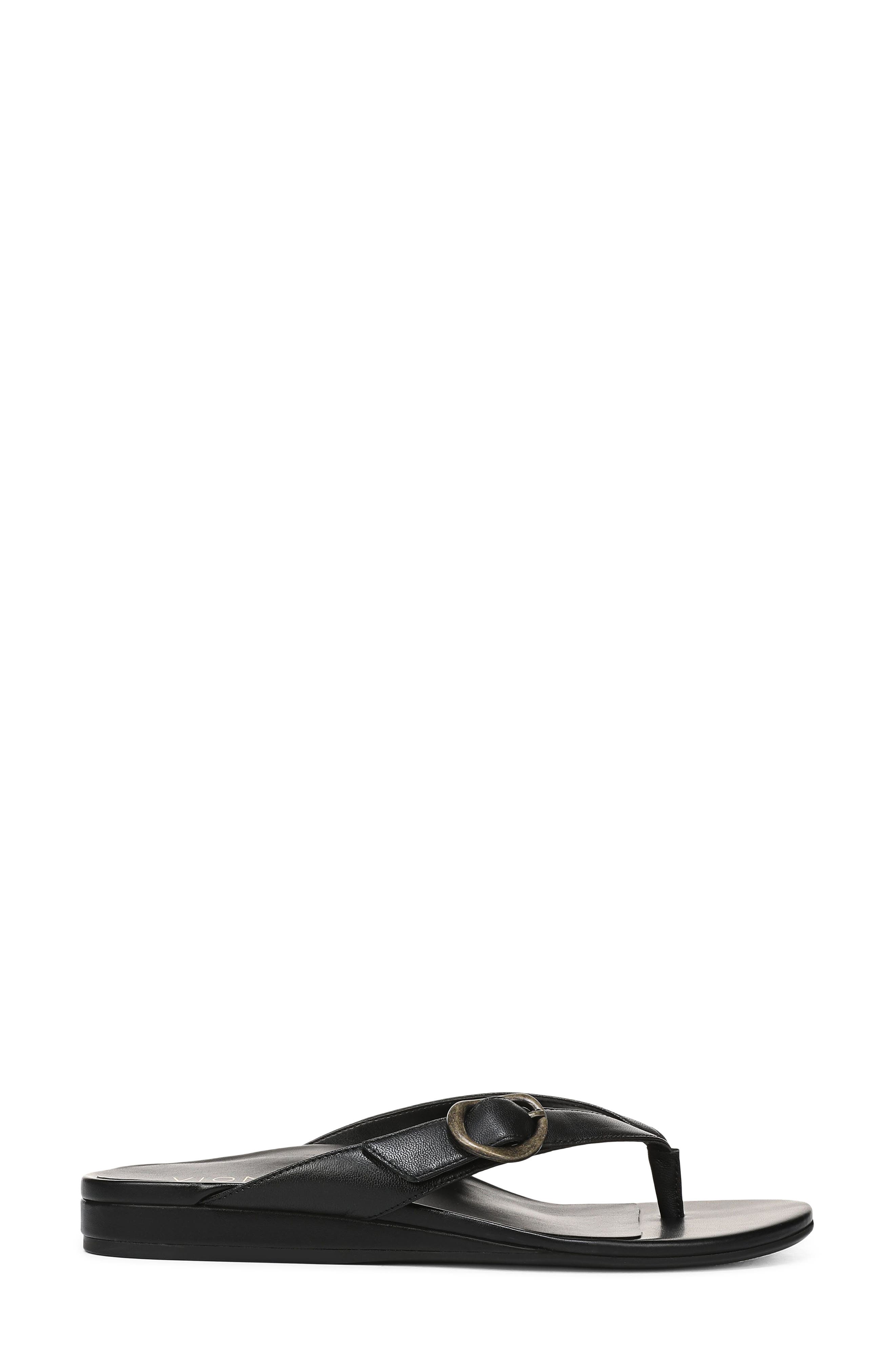 Vionic Grove Flip Flop, Alternate, color, Black