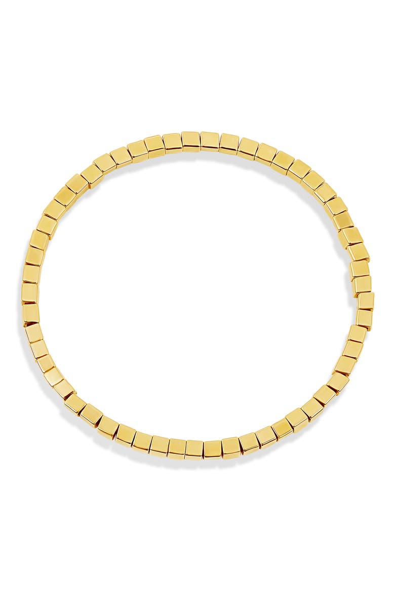 Square Beaded Bracelet, Main, color, GOLD