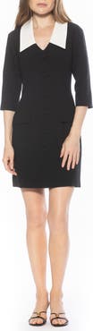 Alexia Admor Isolde Colorblock Collared Dress
