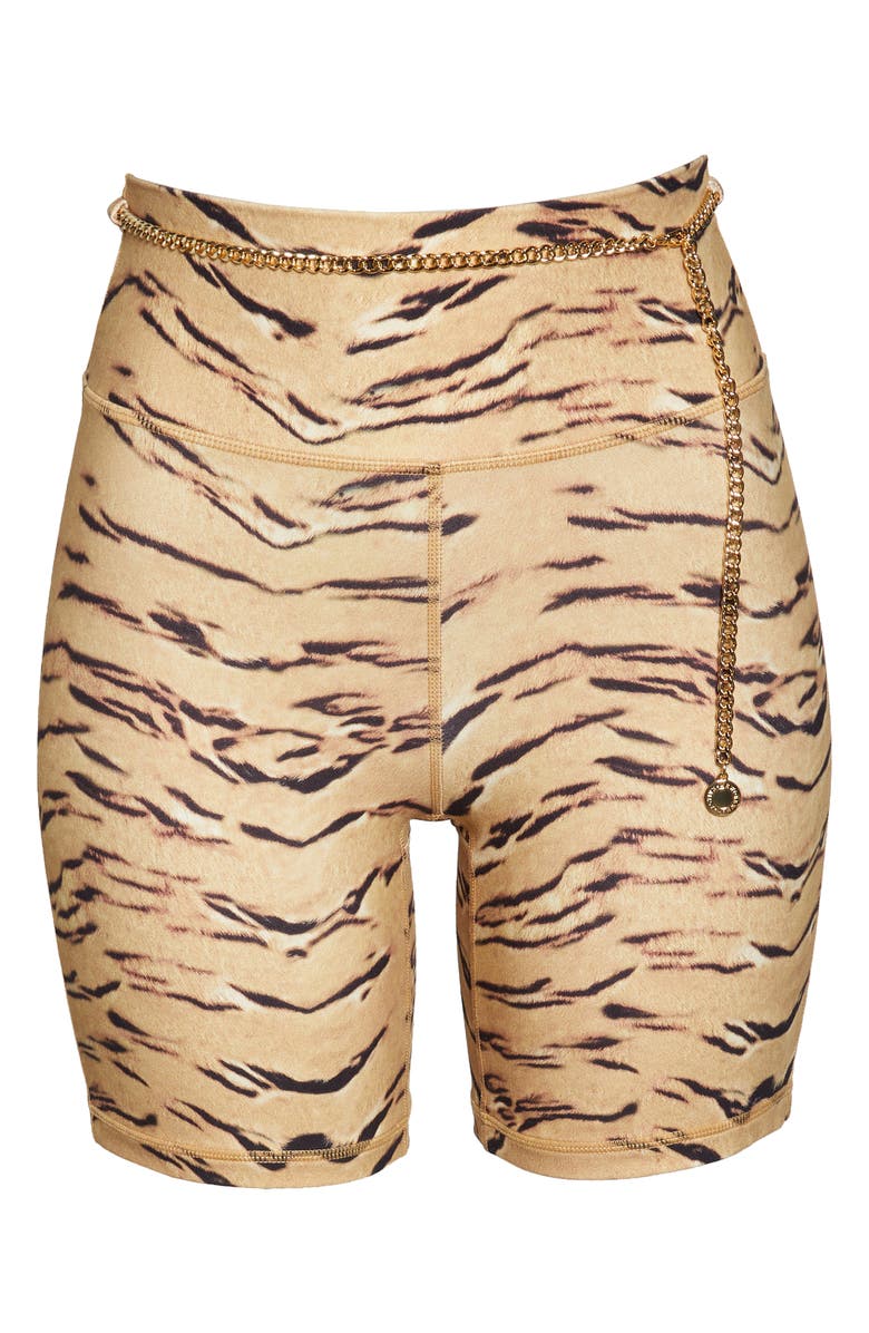 WeWoreWhat We Wore What Chain Animal Print Bike Shorts, Alternate, color,