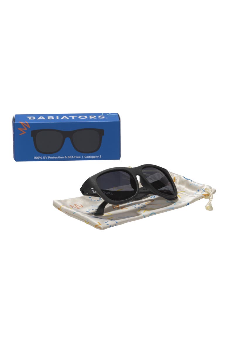Kids' Navigator Sunglasses, Alternate, color, JET BLACK