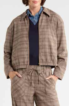 Zip Bubble Hem Jacket