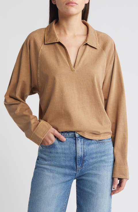 Relaxed Fit Organic Cotton Polo T-Shirt