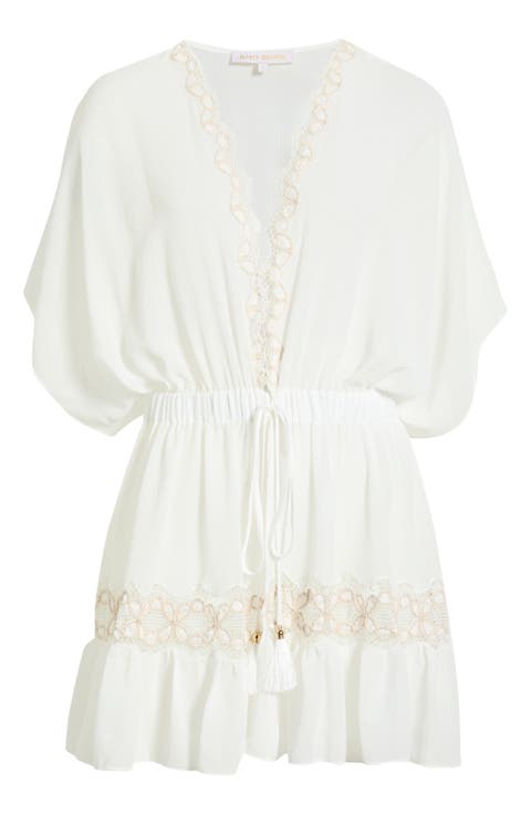 Alisa Lace Trim Cover-Up Dress