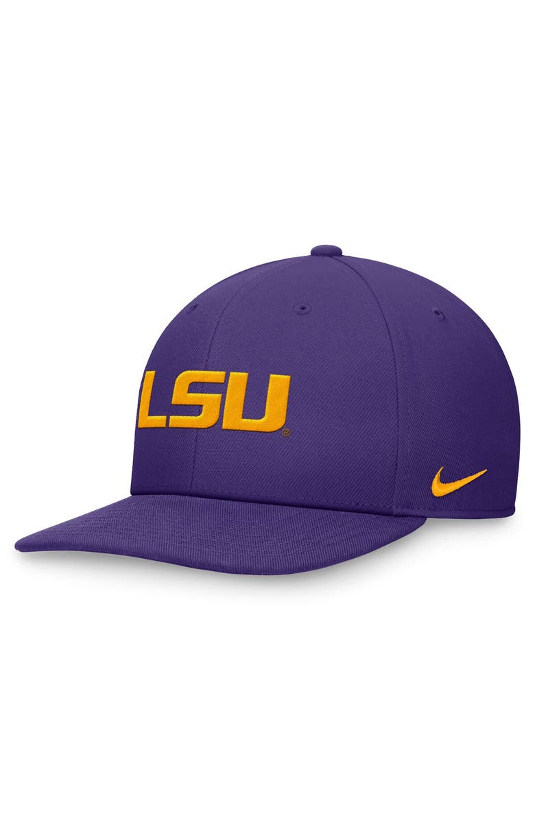 Nike Men's Nike Purple LSU Tigers On-Field Pro Bill Snapback Hat, Main, color, 