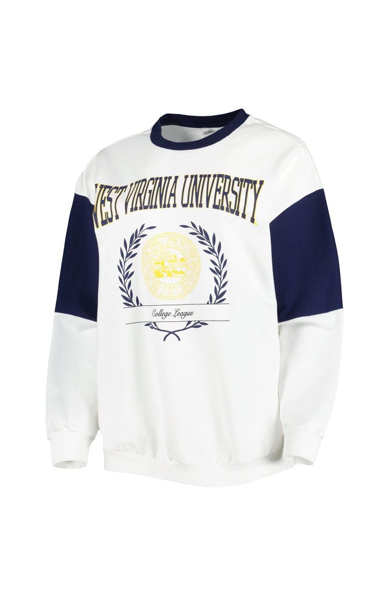 GAMEDAY COUTURE Women's Gameday Couture White West Virginia Mountaineers It's A Vibe Dolman Pullover Sweatshirt, Alternate, color, White