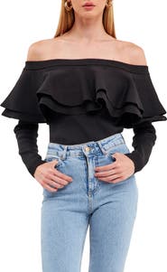 Endless Rose Off the Shoulder Knit Top