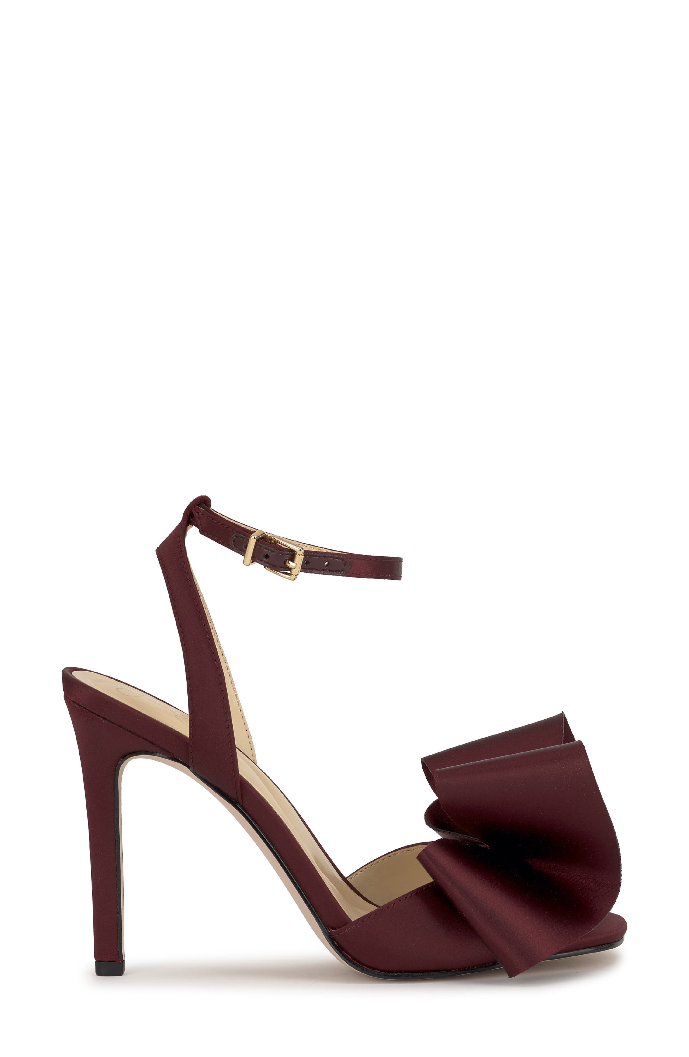 Olivine Ankle Strap Sandal, Alternate, color, DARK CHERRY MATTE SATIN