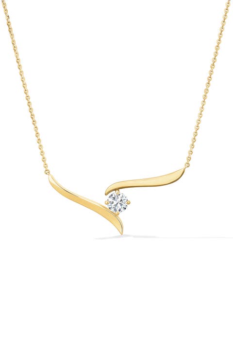 Vela Crossover Pendant Necklace