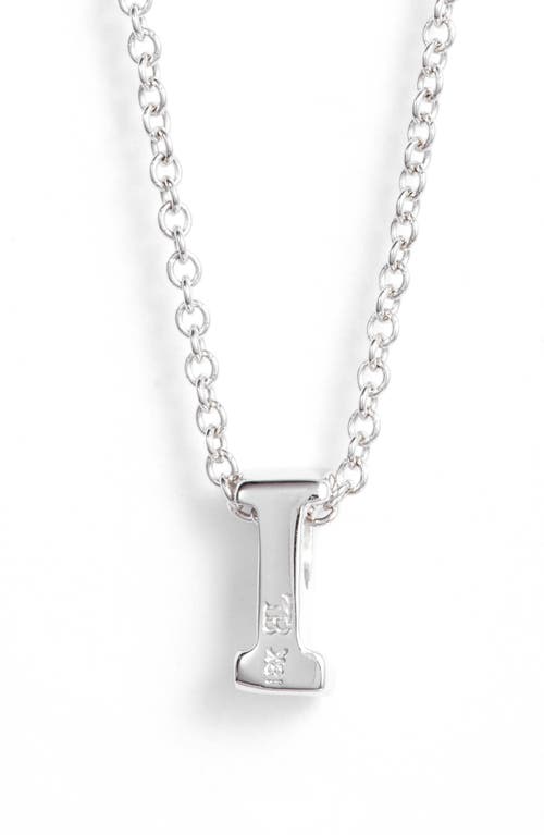 Bony Levy Diamond Pavé Initial Pendant Necklace In 18k White Gold - I