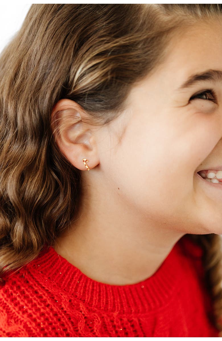 Pip Pop Candy Cane Stud Earrings, Alternate, color, Red Multi