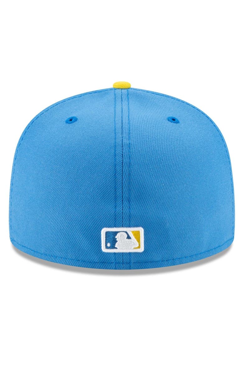 Men's New Era Light Blue Boston Red Sox 2021 City Connect 59FIFTY Fitted Hat, Alternate, color, Light Blue
