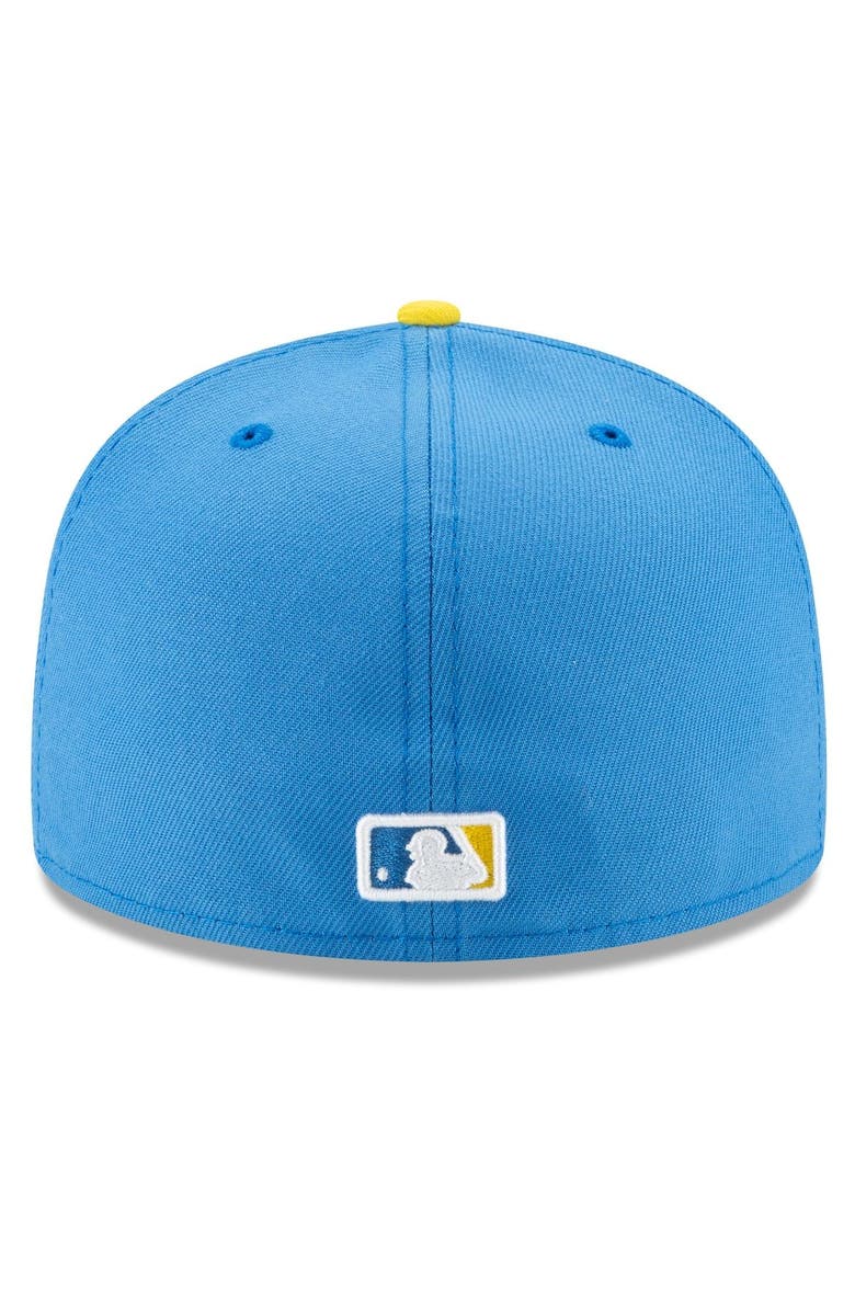 New Era Men's New Era Light Blue Boston Red Sox 2021 City Connect 59FIFTY Fitted Hat, Alternate, color, Light Blue