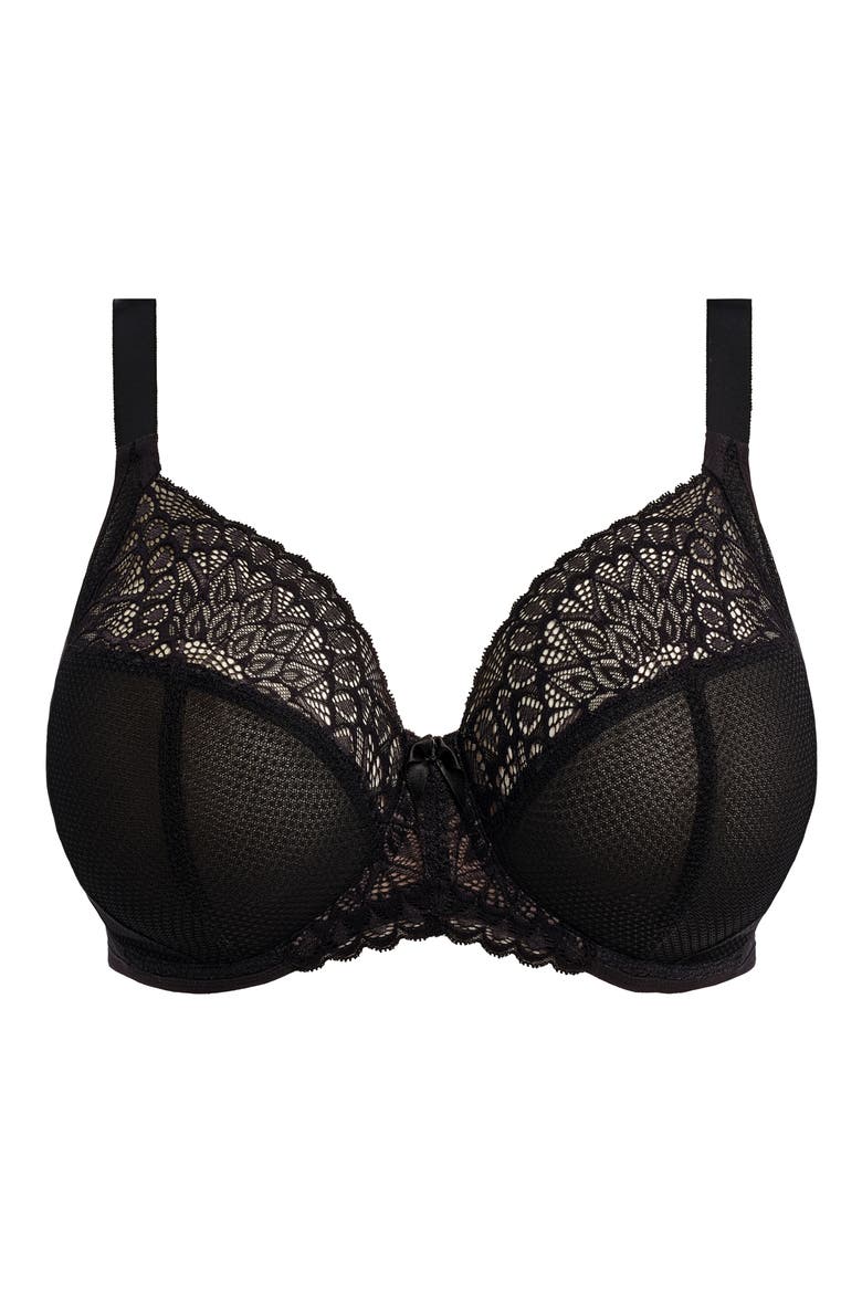 Tiernie Underwire Plunge Bra, Alternate, color, BLACK