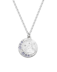 Fable England Selene Moon & Periwinkle Necklace
