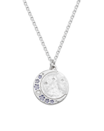 Fable England Selene Moon & Periwinkle Necklace