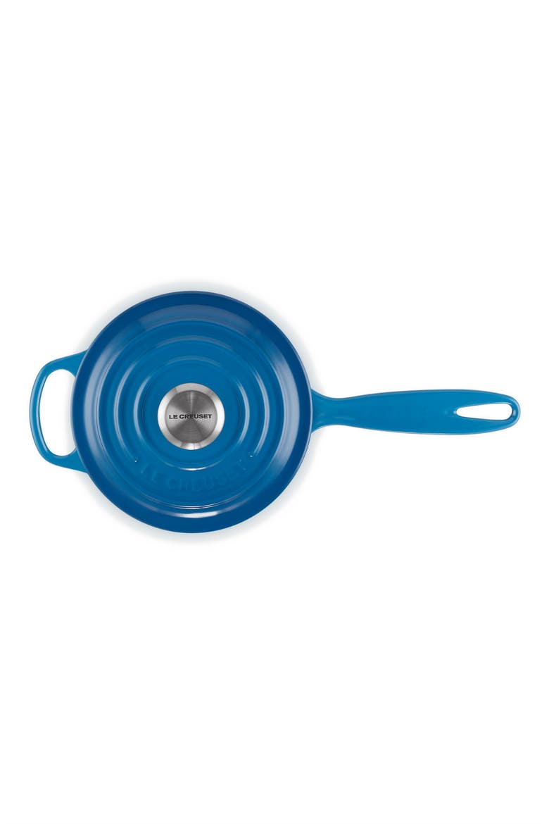 Signature 1.75-Quart Enameled Cast Iron Saucepan, Alternate, color, MARSEILLE