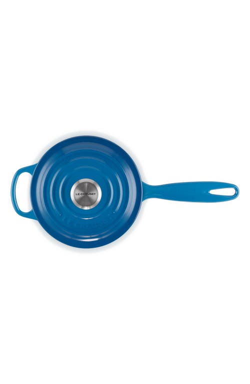 Le Creuset Signature 1.75-quart Enameled Cast Iron Saucepan In Blue