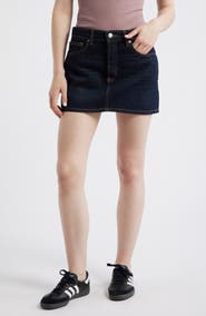 MANGO Madior Denim Miniskirt