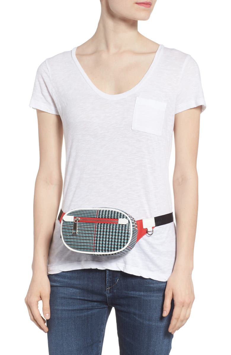 Like Dreams Houndstooth Belt Bag, Alternate, color,