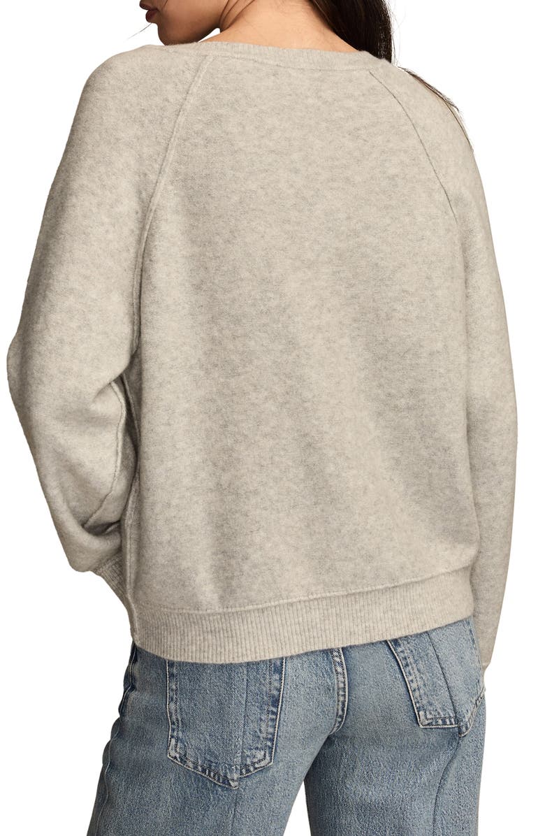 Lucky Brand Henley Sweater, Alternate, color, Light Heather Grey
