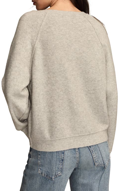 Lucky Brand Henley Sweater In Gray