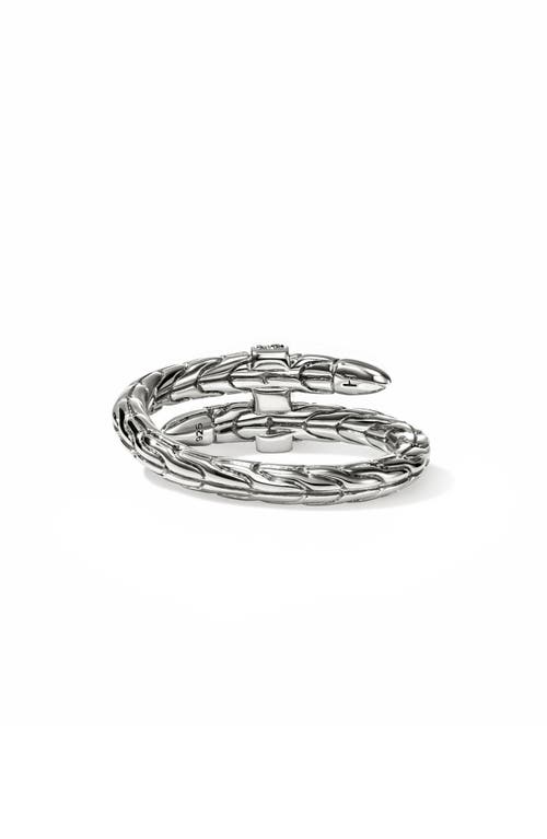John Hardy Spear Flex Ring, Sterling Silver, Pavé In Metallic