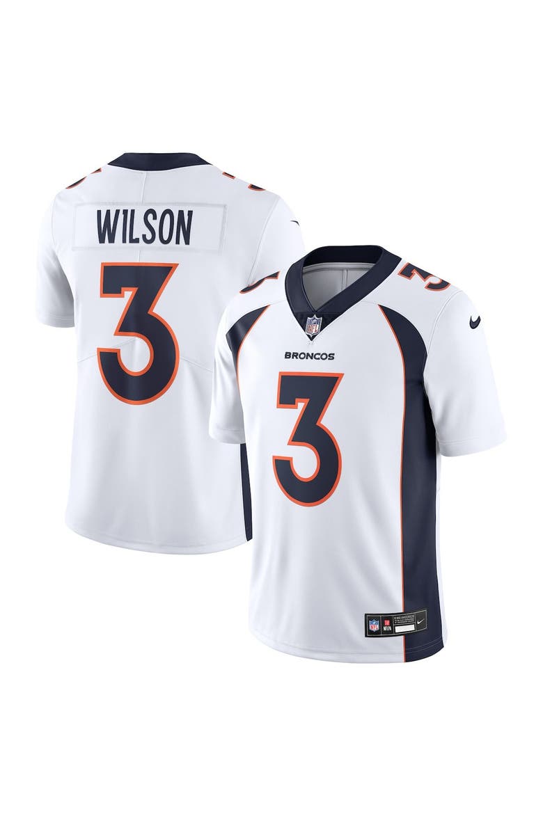 Men's Nike Russell Wilson White Denver Broncos  Vapor Untouchable Limited Jersey, Main, color, White
