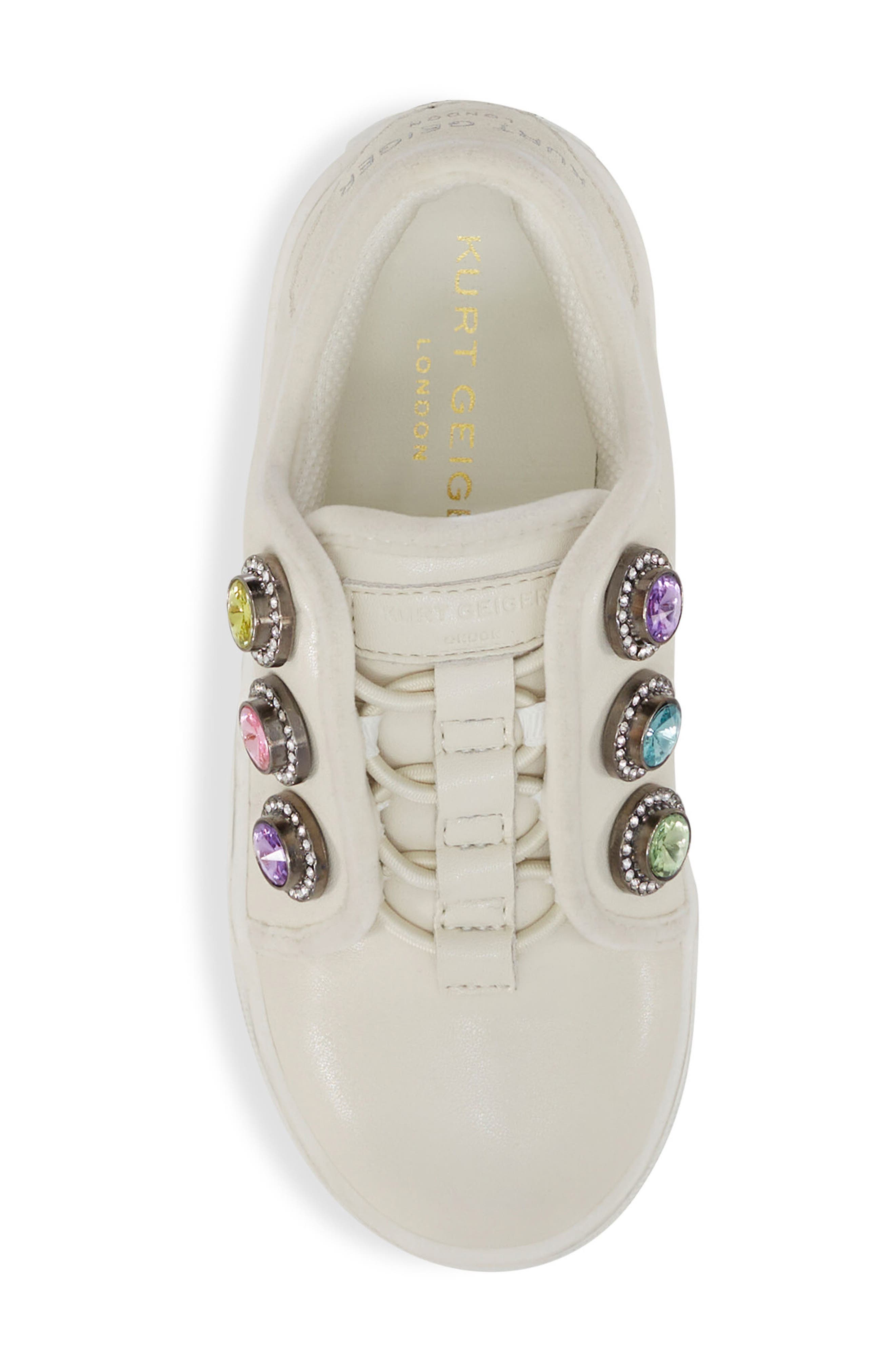 Kurt Geiger London Kids' Mini Laney Octavia Sneaker, Alternate, color, Bone